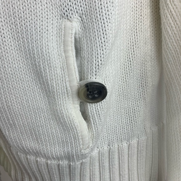 Gap Double Breasted Ivory Hoodie Sweater, Size XL - Picture 5 of 5